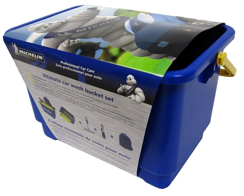 MICHELIN® 4 pc Car Wash Bucket Combo Package